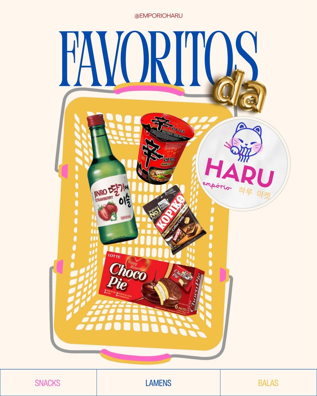 Produtos orientais no Empório Haru em Penedo